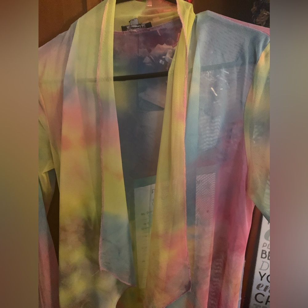 Sheer open front Maxi by  Wearever